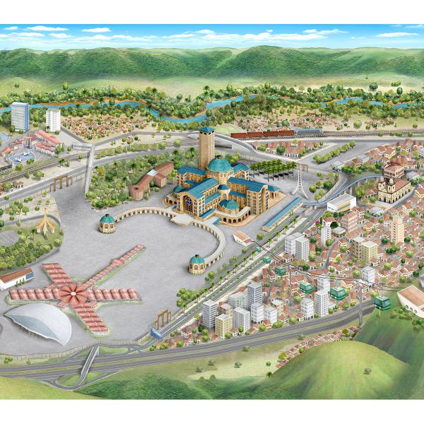 Mapa de Aparecida SP