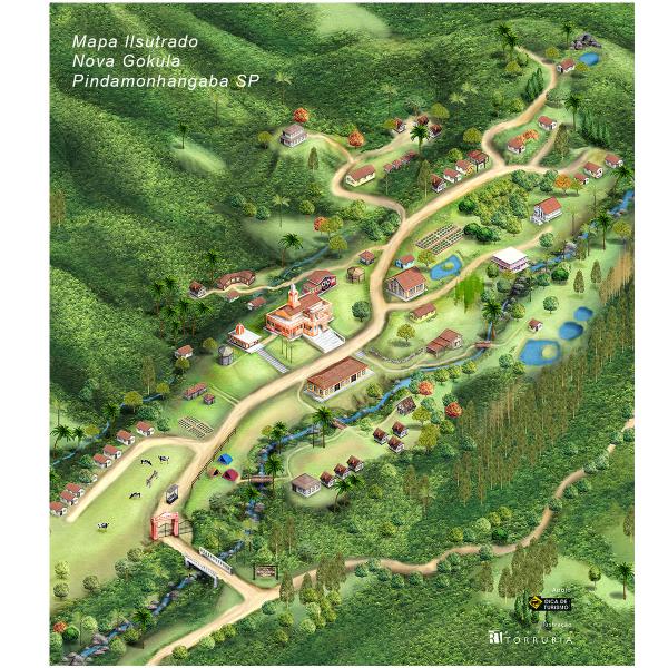 Mapa Nova Gukula, Pindamonhangaba SP