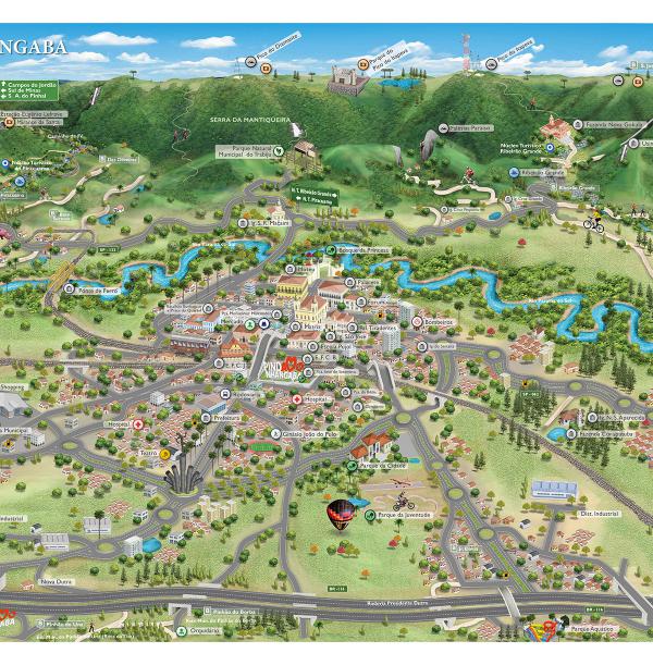 Mapa de Pindamonhangaba SP