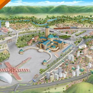 Mapa turístico de Aparecida SP