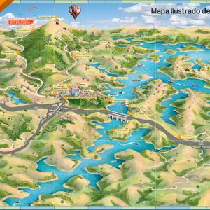 Mapa turístico de Igaratá SP