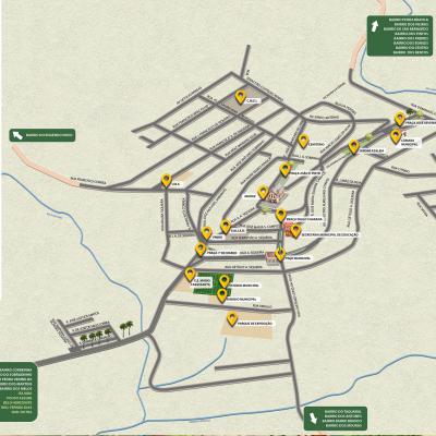 Ilustração de Ruas com nomes 